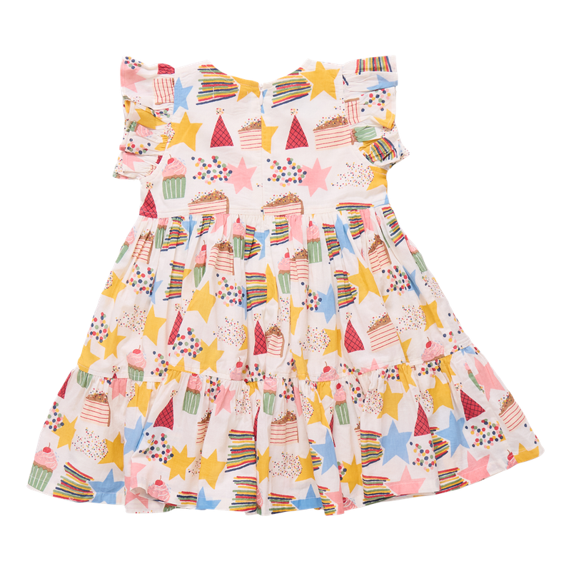 Girls Jennifer Dress - Birthday Star