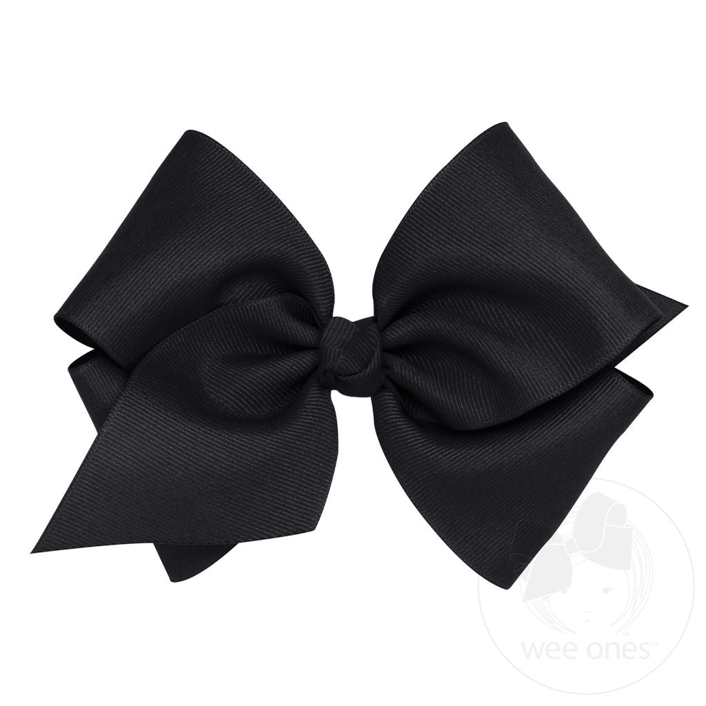 Mini King Classic Grosgrain Hair Bow (Knot Wrap)