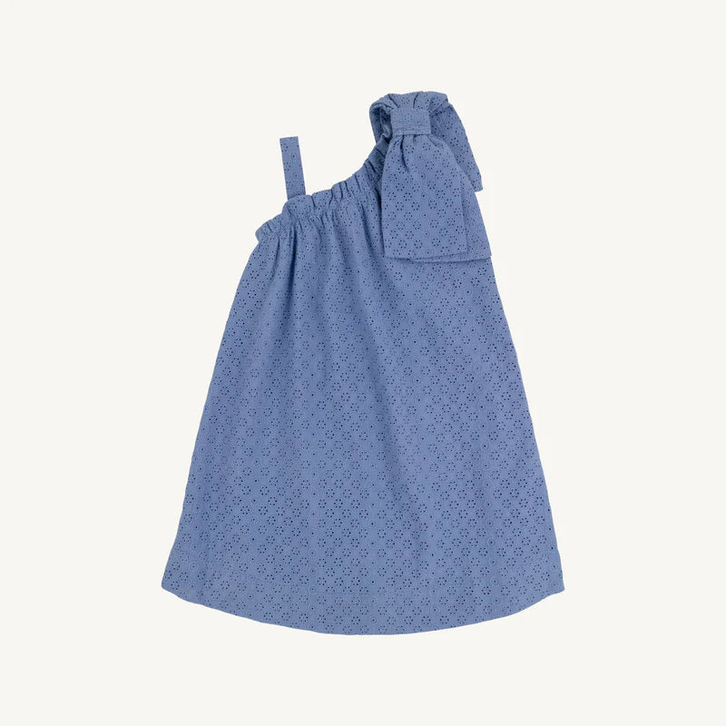 The Beaufort Bonnet Company - Park City Periwinkle - Maebelle Bow Dress - Eyelet