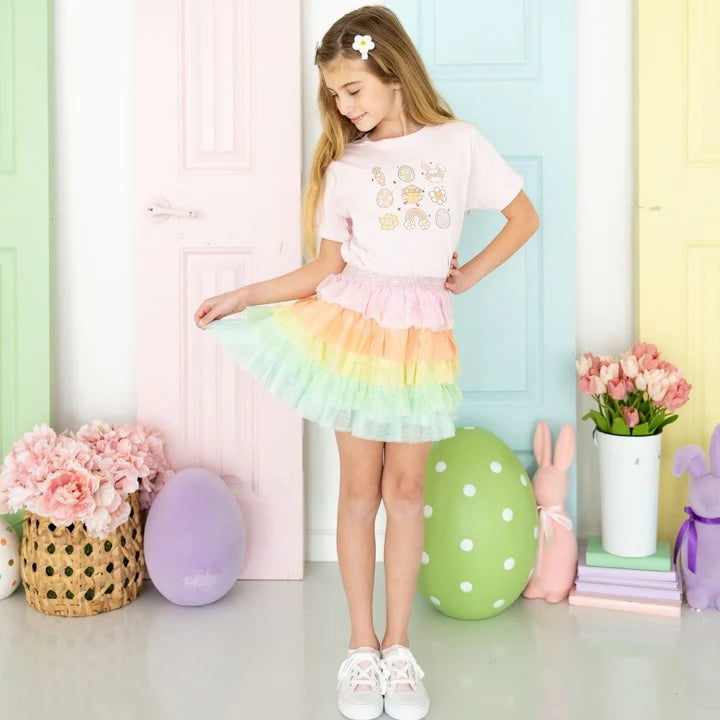 Sweet Wink - Groovy Chick Easter Short Sleeve T-Shirt - Ballet