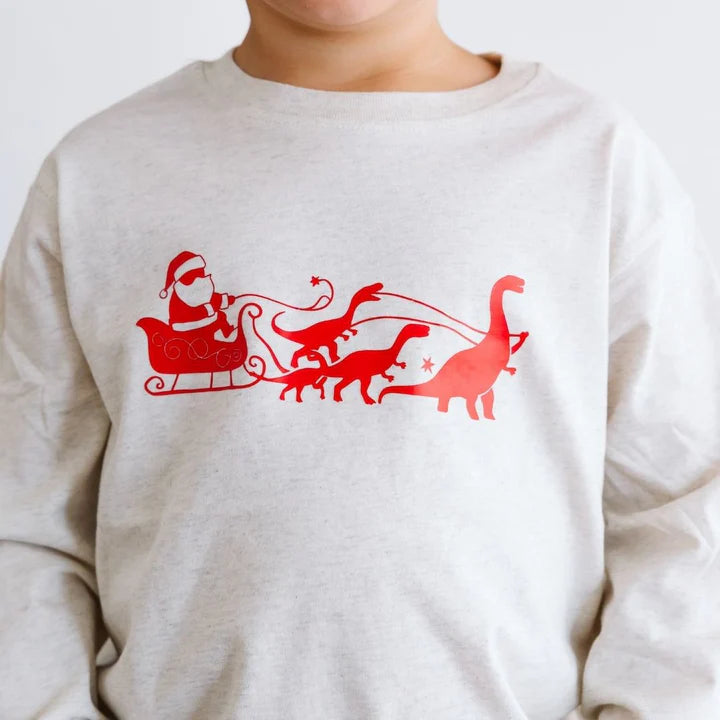 Dino Christmas Long Sleeve Shirt