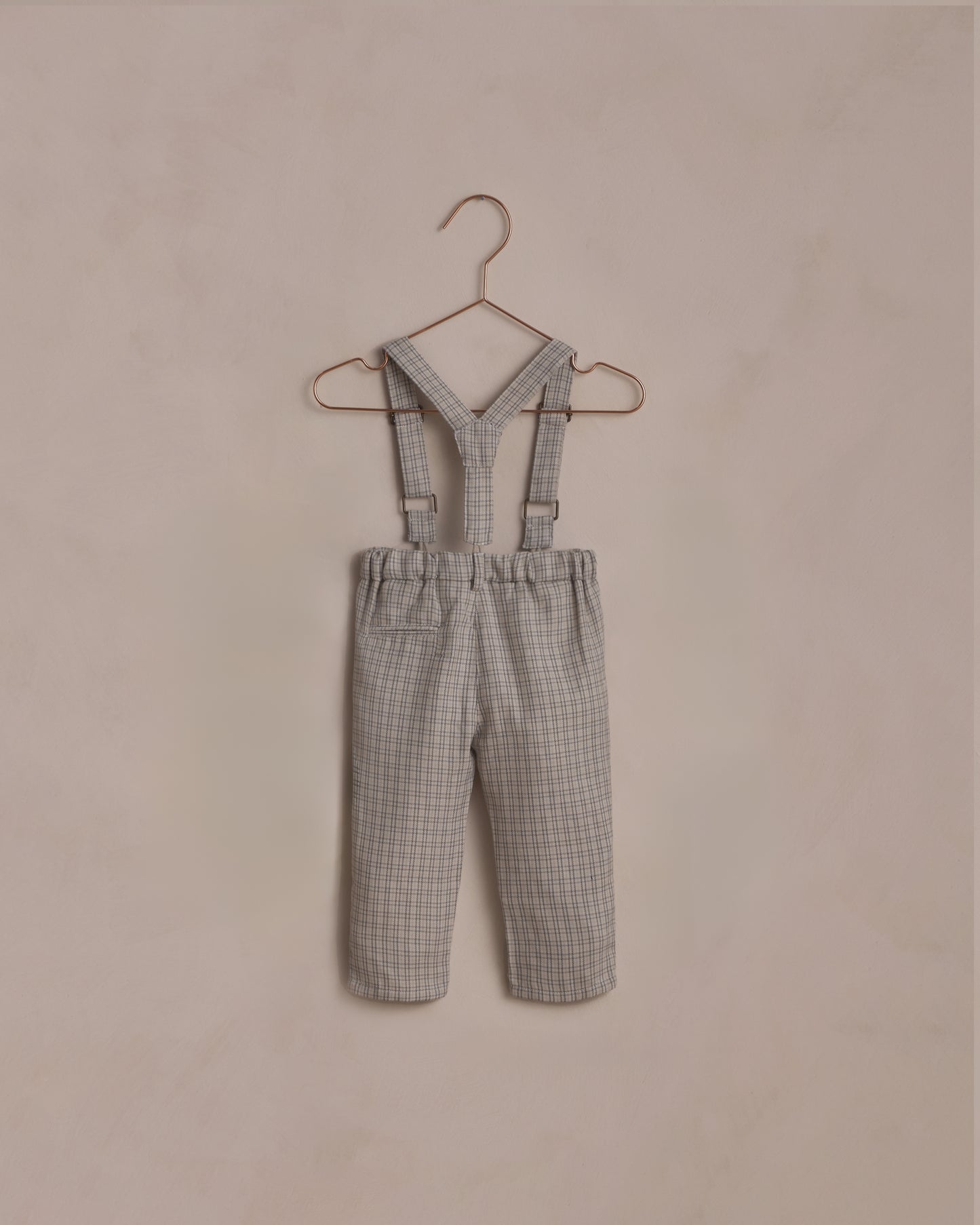 French Blue Suspender Pant