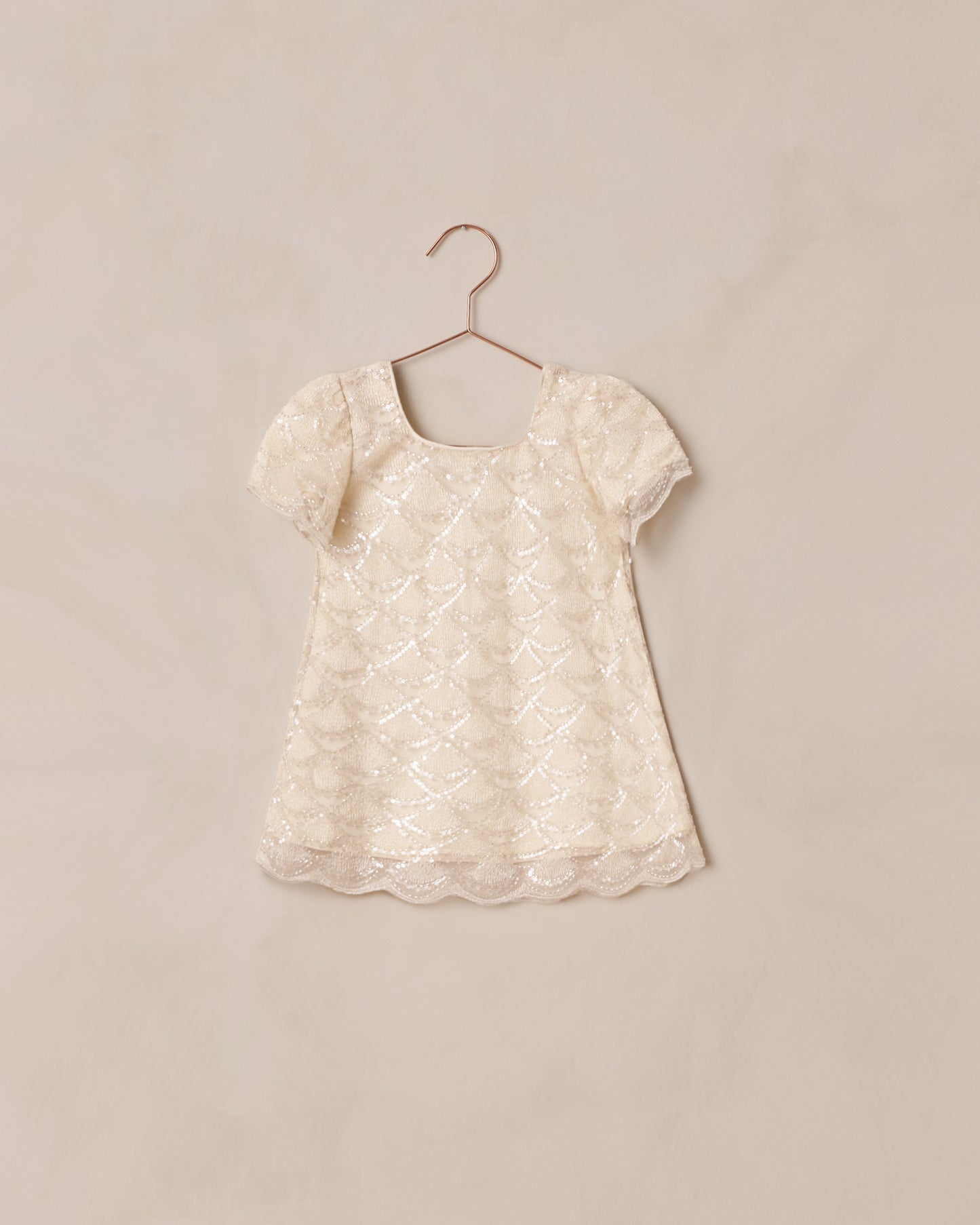 Silver Metallic Daisy Dress