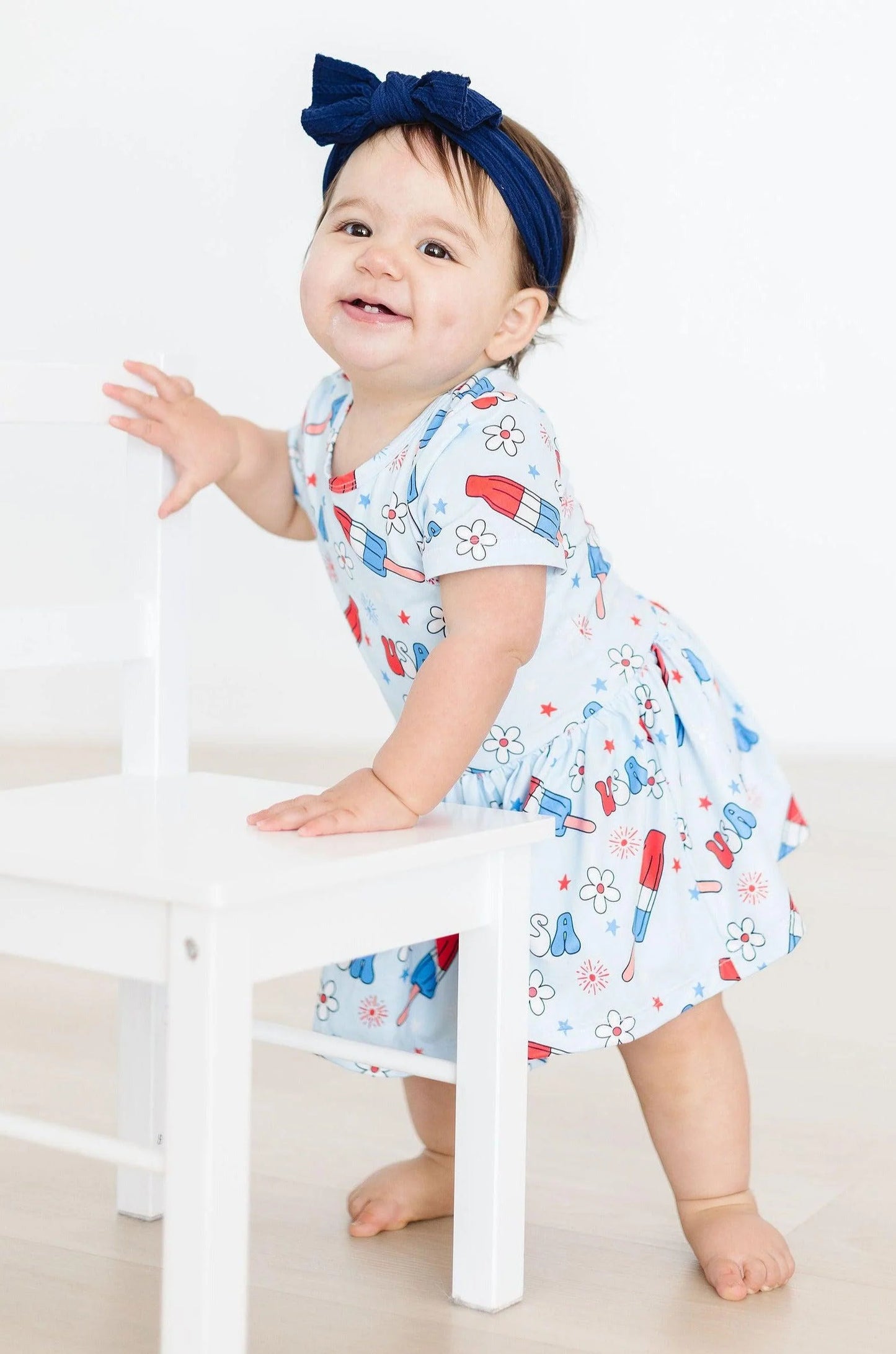 Mila & Rose - Proudly Patriotic S/S Twirl Bodysuit