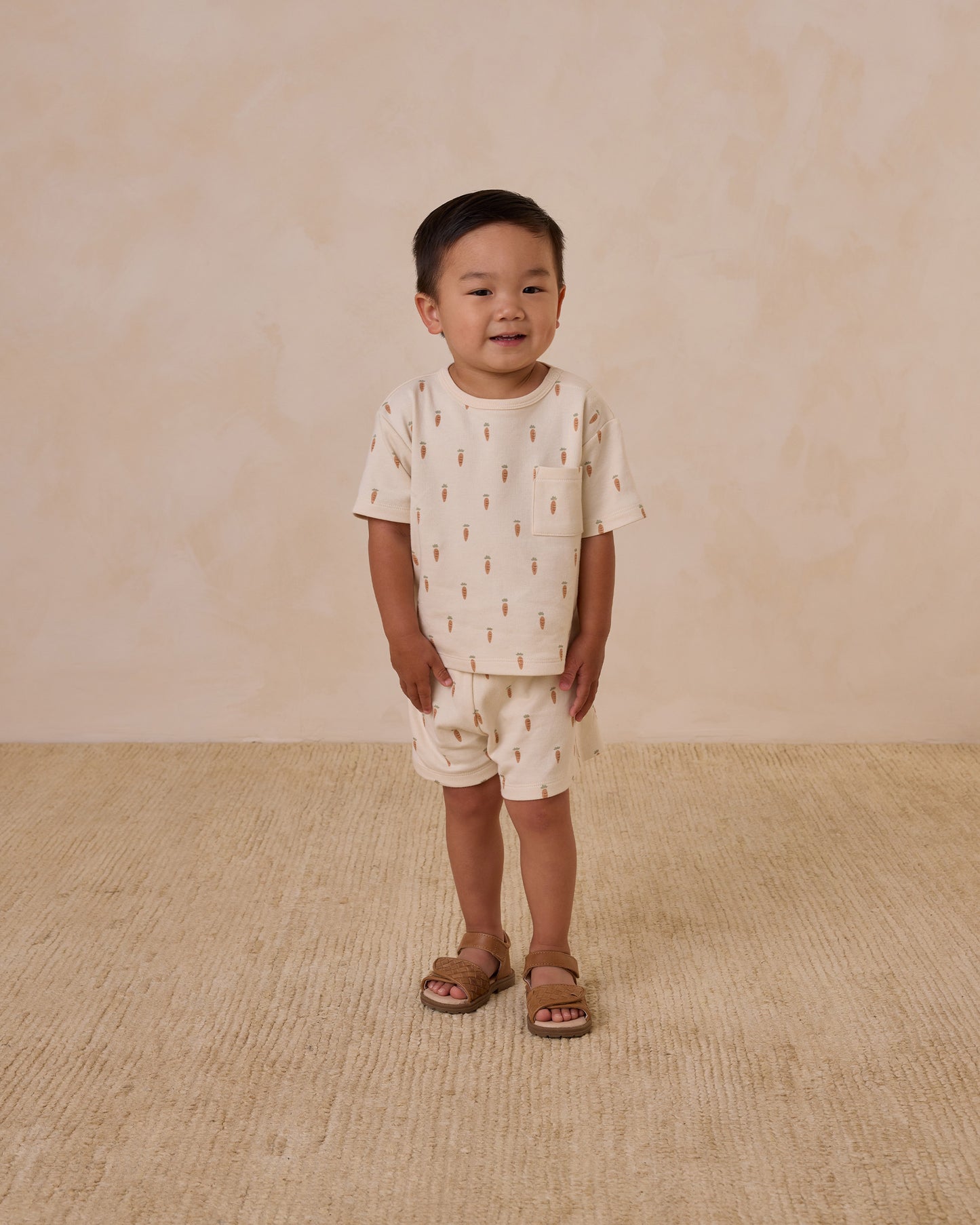 Quincy Mae - Carrots Boxy Tee + Short Set