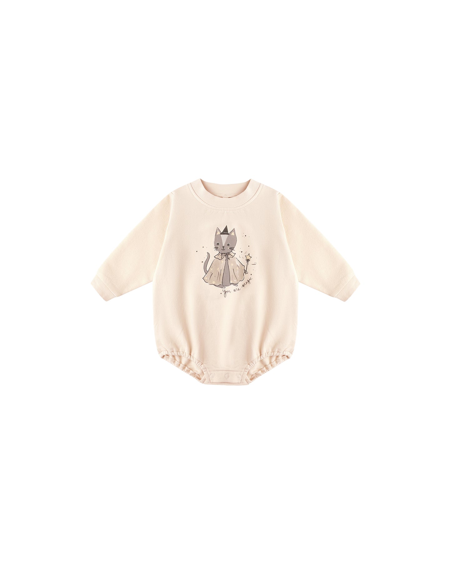 Magic Cat Crewneck Bubble Romper