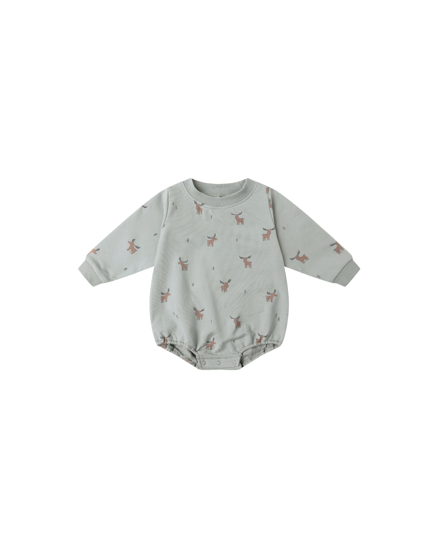 Moose Crewneck Bubble Romper