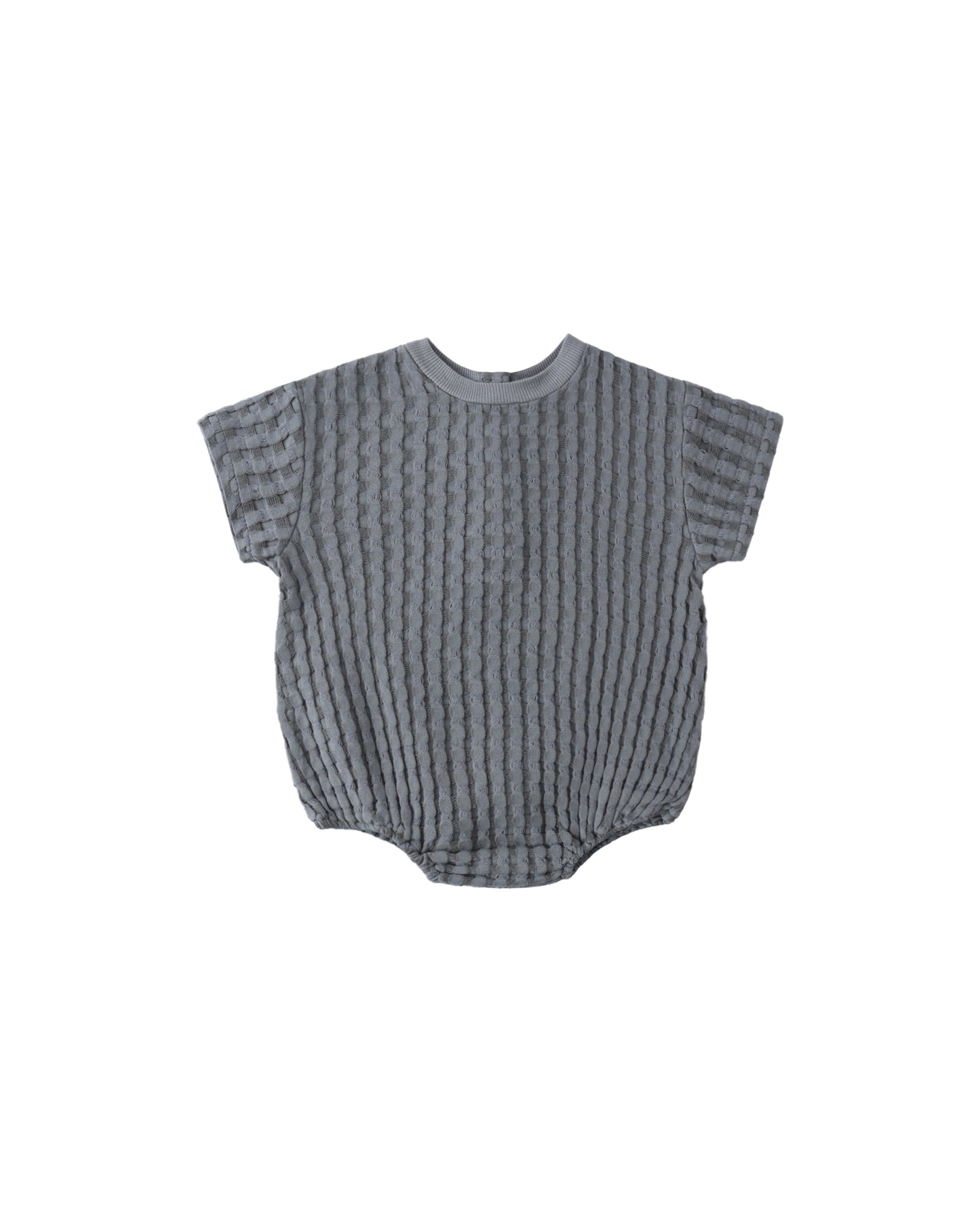 Quincy Mae Ocean relaxed bubble romper for baby, featuring soft fabric and a comfortable fit with ocean-inspired print.