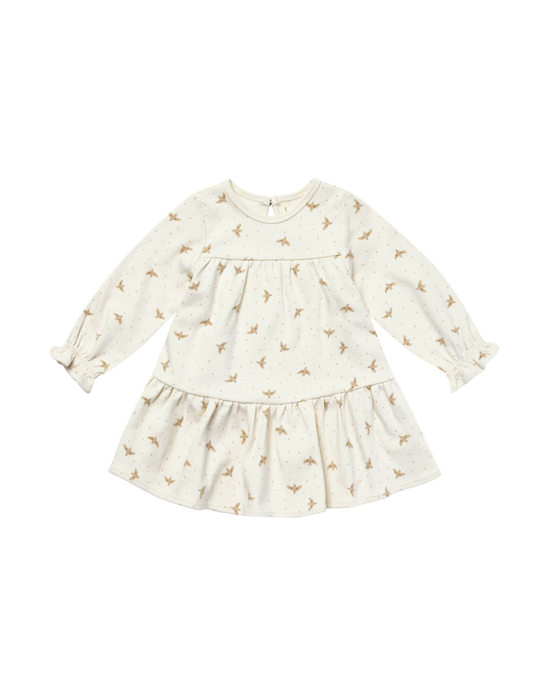Quincy Mae AW23 - Doves Tiered Jersey Dress