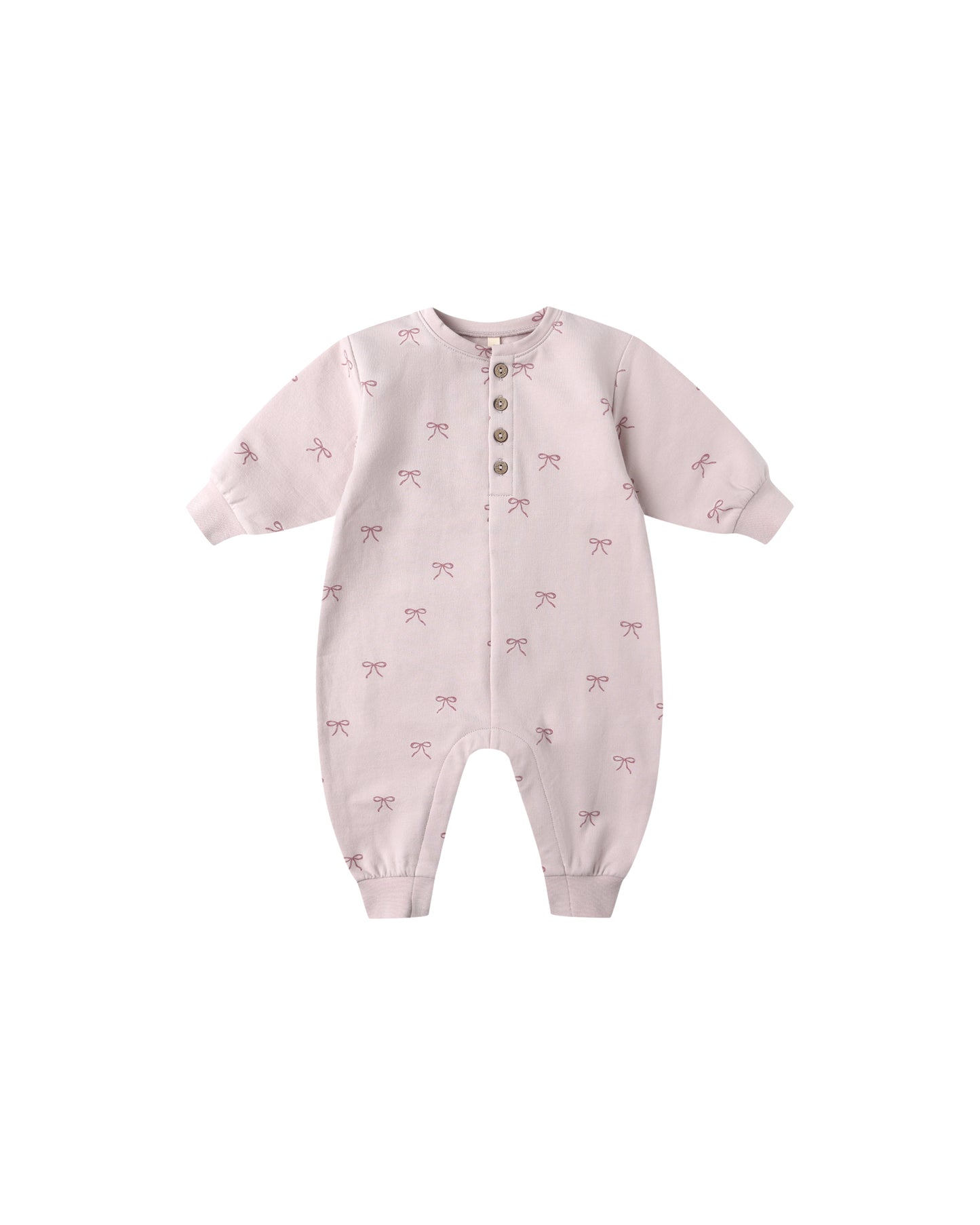 Bows Relaxed Fleece Jumpsuit