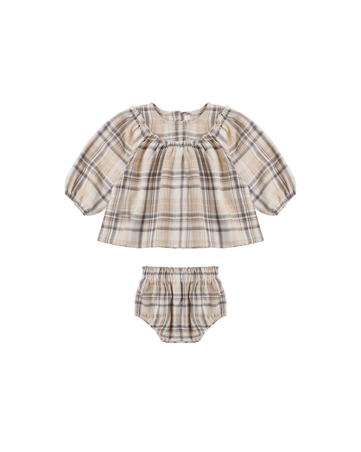 Fall Plaid Mia Top + Bloomer Set