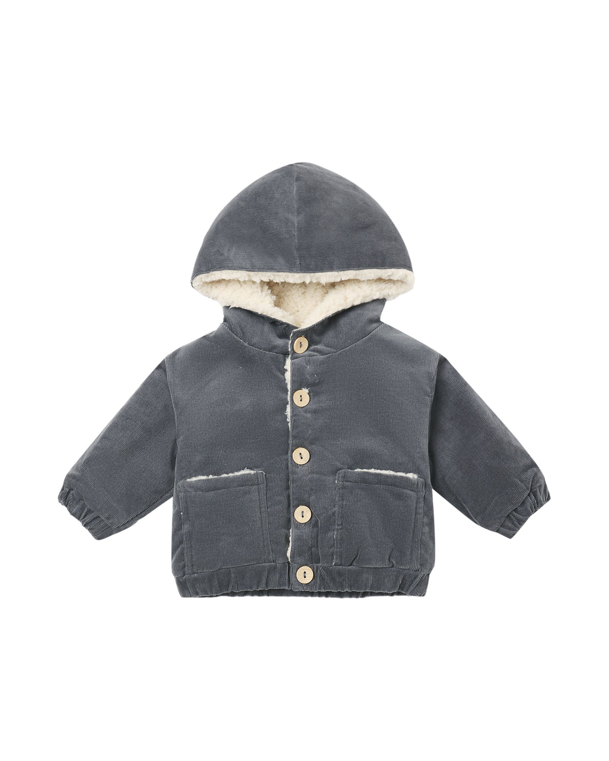 Midnight Corduroy Hooded Jacket