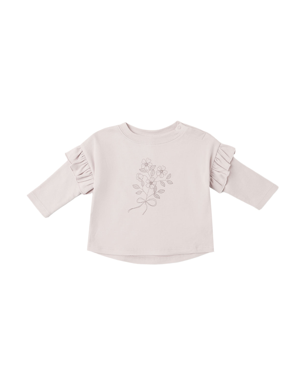 Fleur Ruffle Long Sleeve Tee