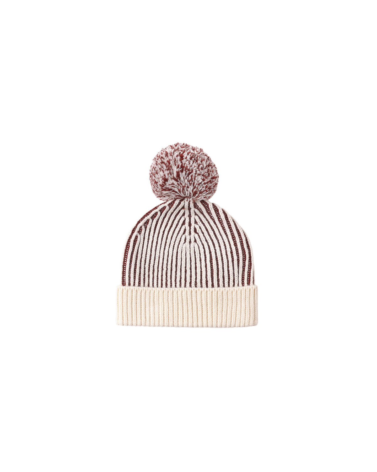 Black Cherry Stripe Beanie