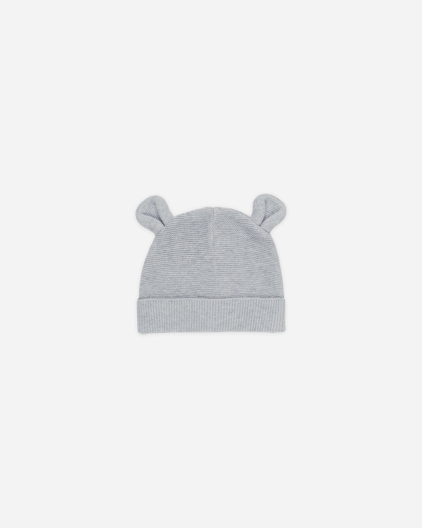 Heathered Dusty Blue Baby Bear Beanie