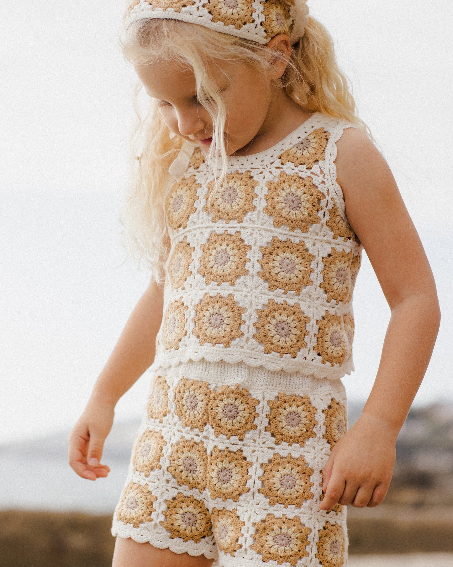 Rylee & Cru - Marigold Daisy Crochet Tank Set