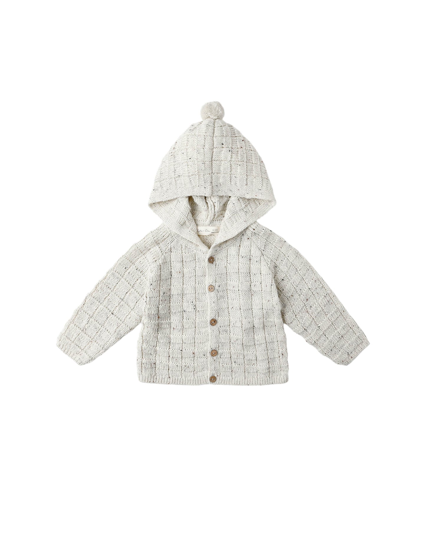 Oatmeal Speckle Tassel Cardigan