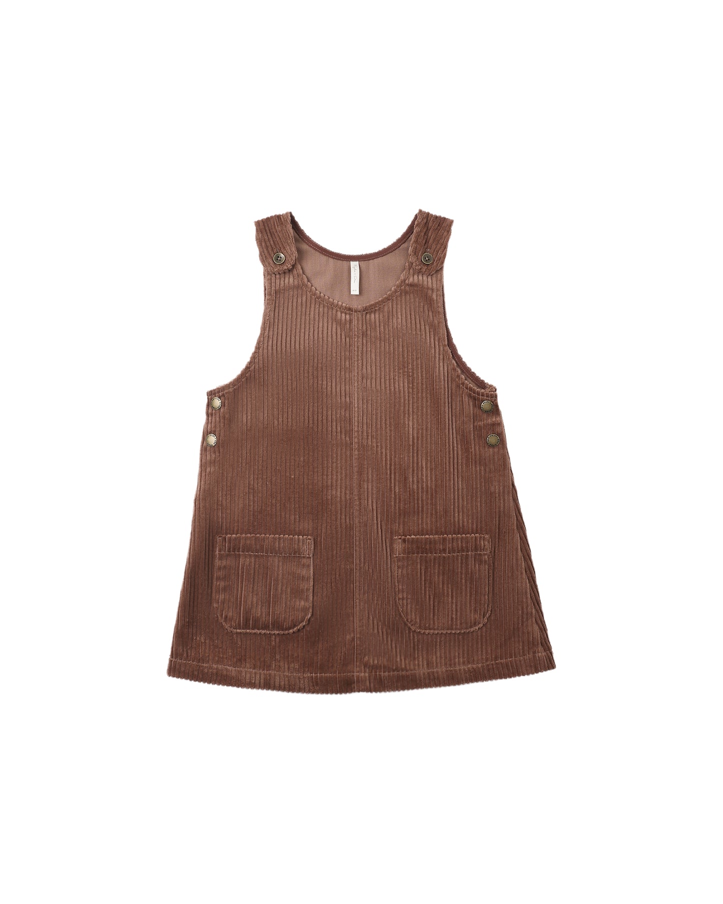 Rylee & Cru Mulberry Odette overall dress in soft fabric, featuring adjustable straps and a playful, feminine design.