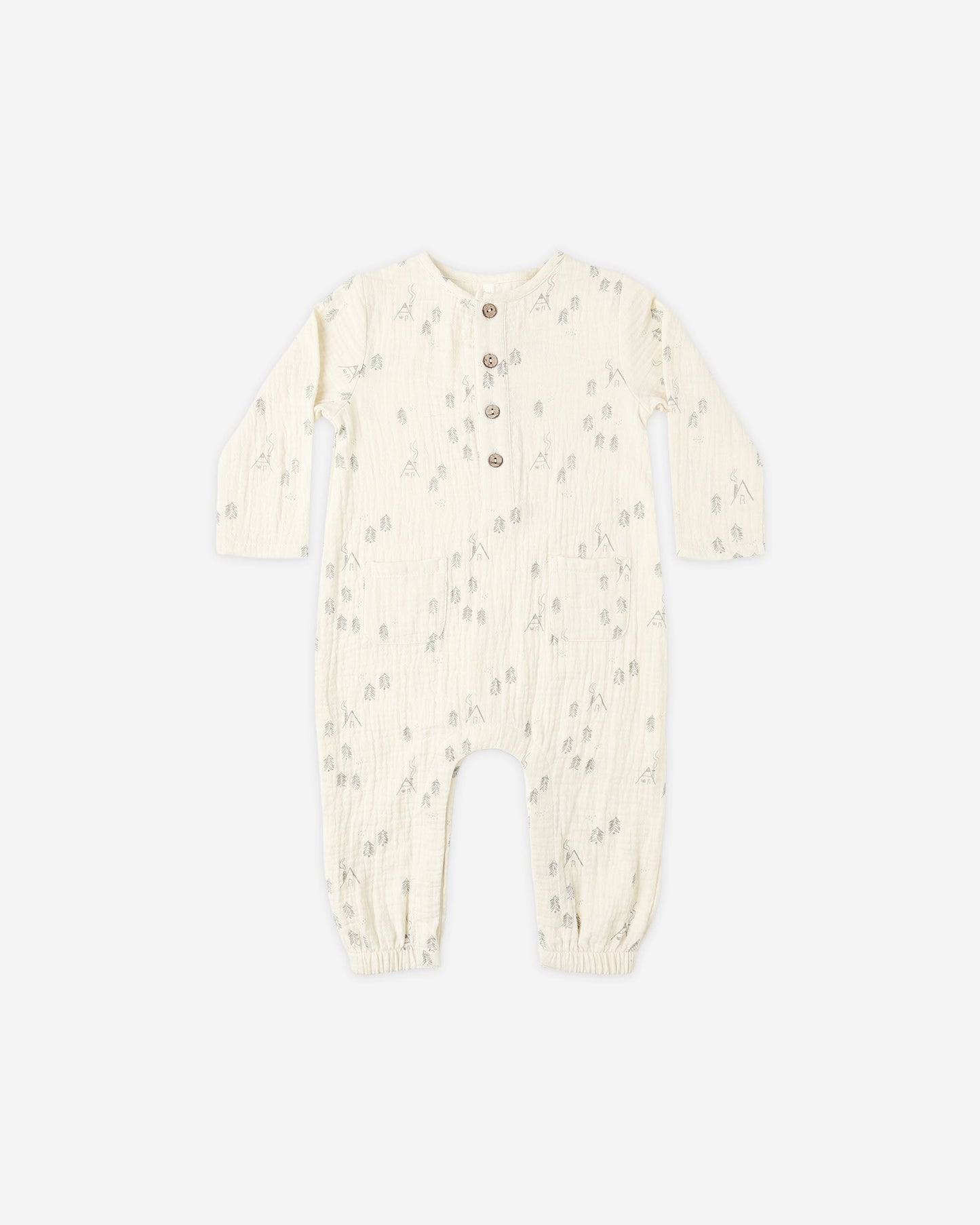 Woods Long Sleeve Woven Jumpsuit