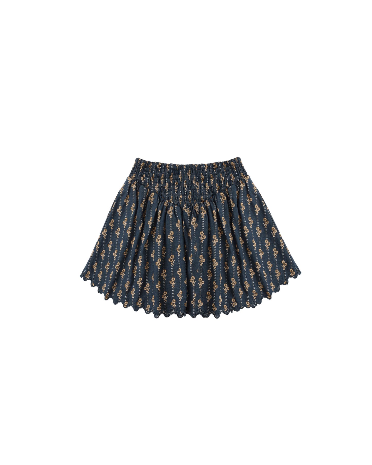 Rylee & Cru - Vintage Bloom Smocked V Mini Skirt
