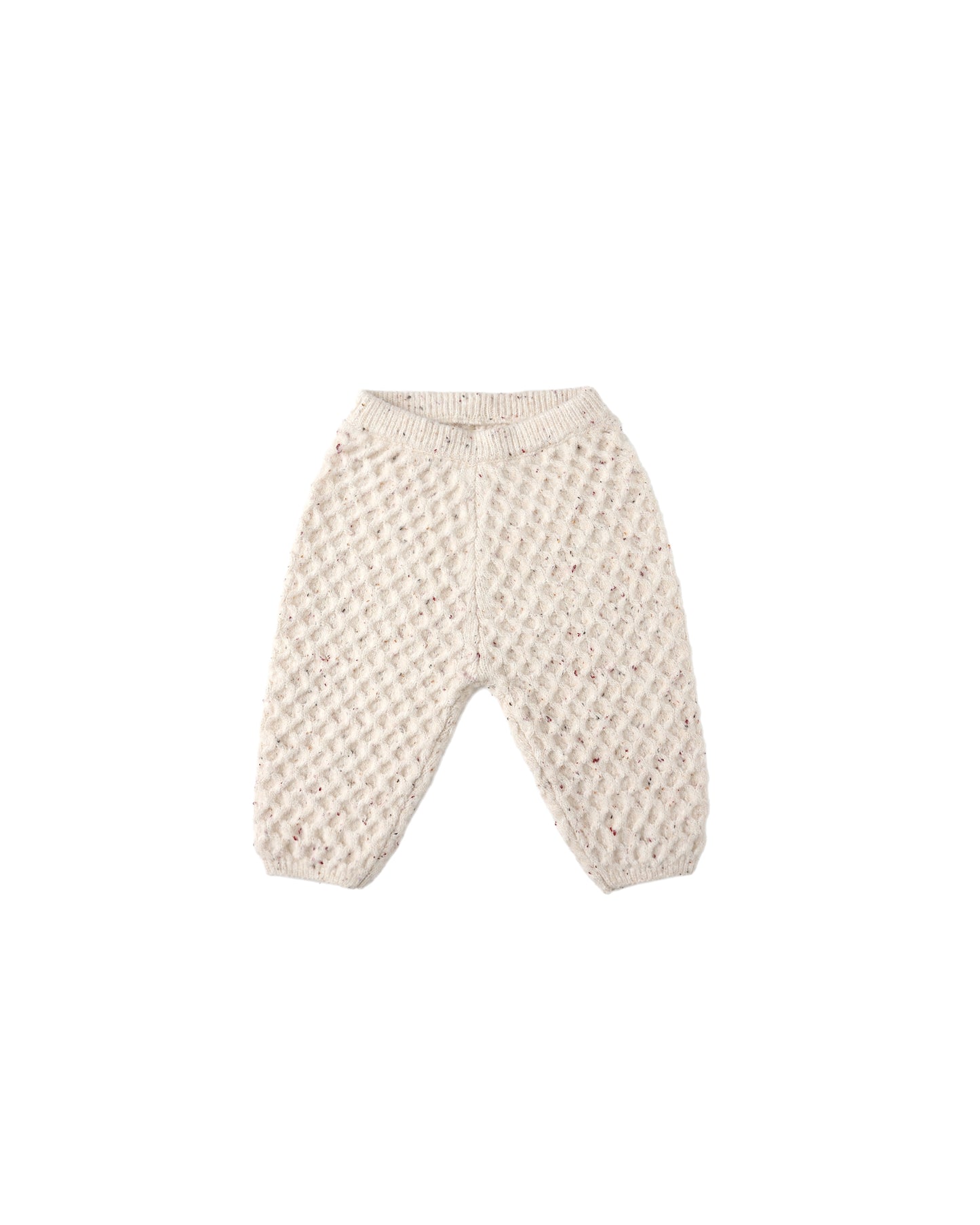 Natural Speckled Knit Pant
