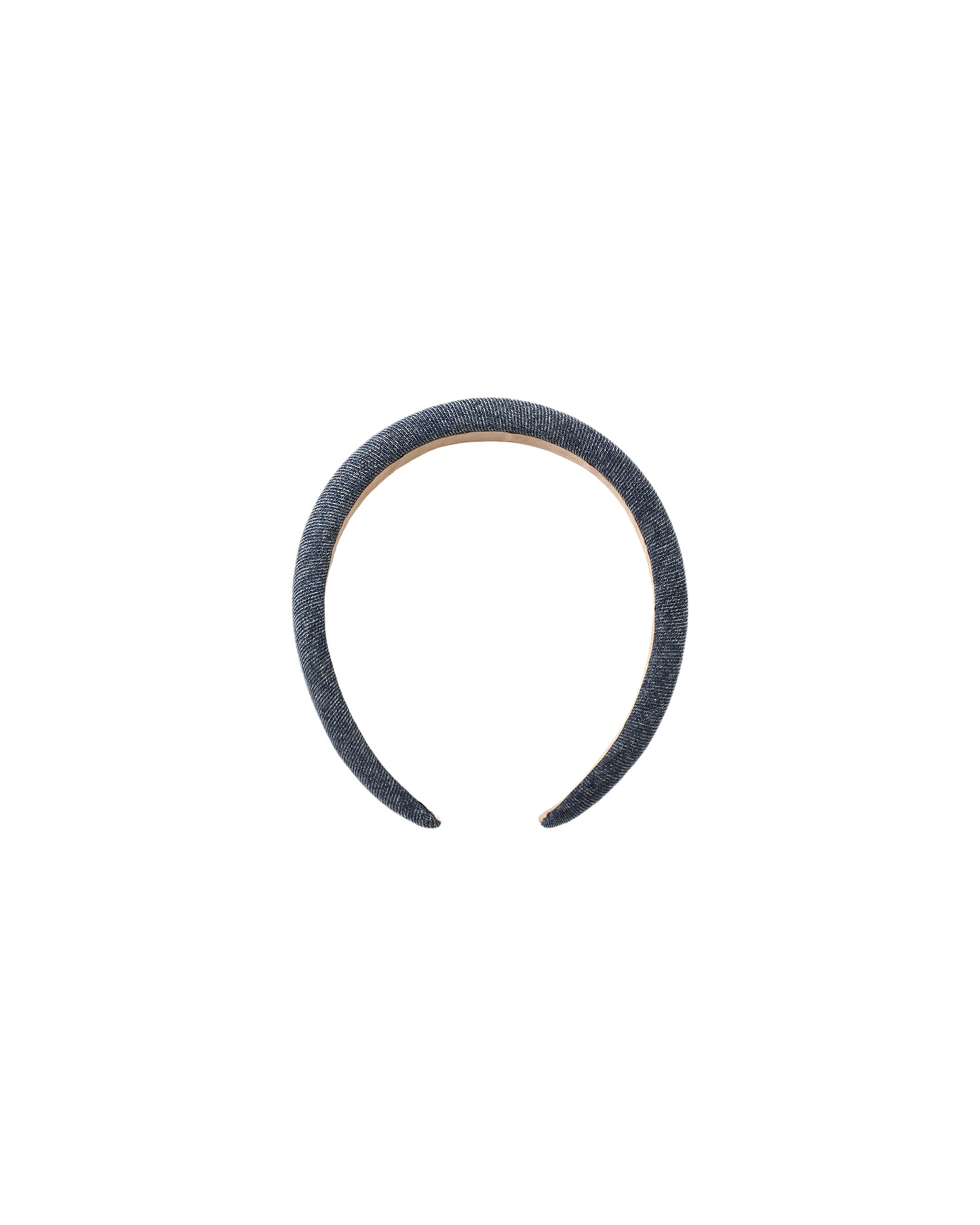 Indigo padded headband by Rylee & Cru featuring soft fabric and padded design, ideal for stylish baby or toddler accessories.