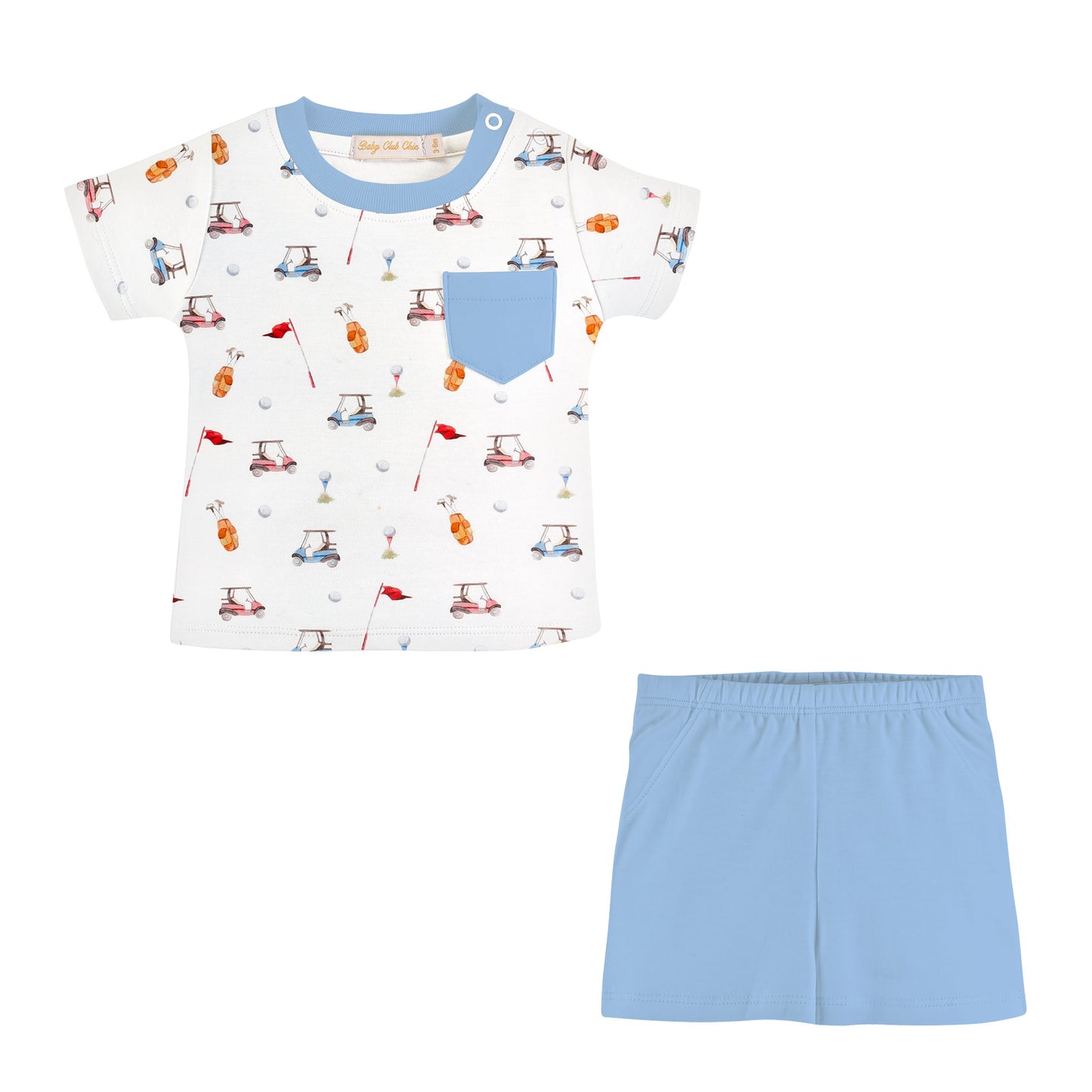 Baby Club Chic - Golf Printed Tee & Short Set