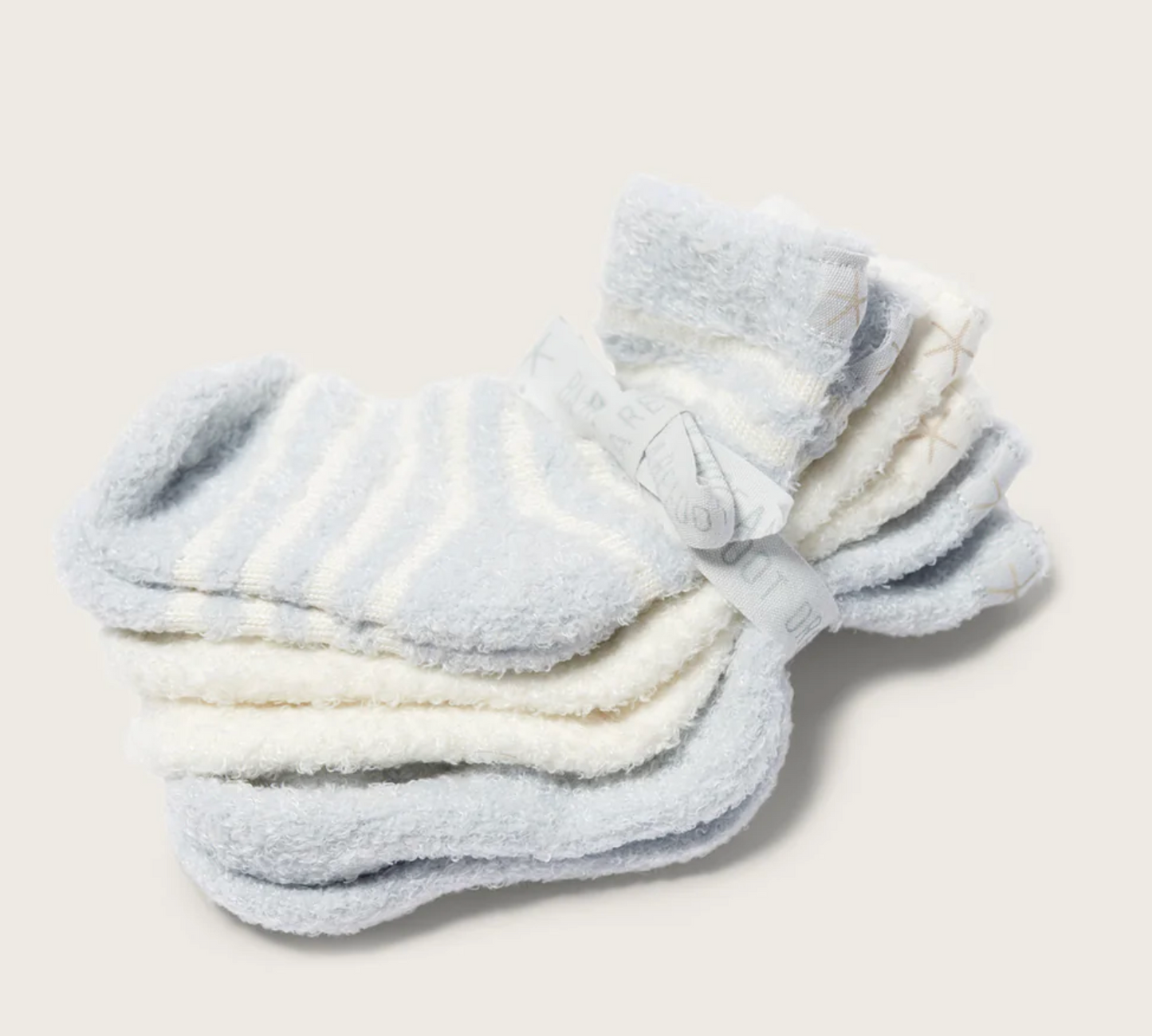 Barefoot Dreams - Infant Sock Set in Blue/Pearl