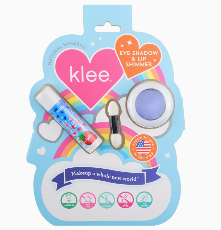 Klee Kids - Periwinkle Kiss Eye Shadow and Lip Shimmer Set