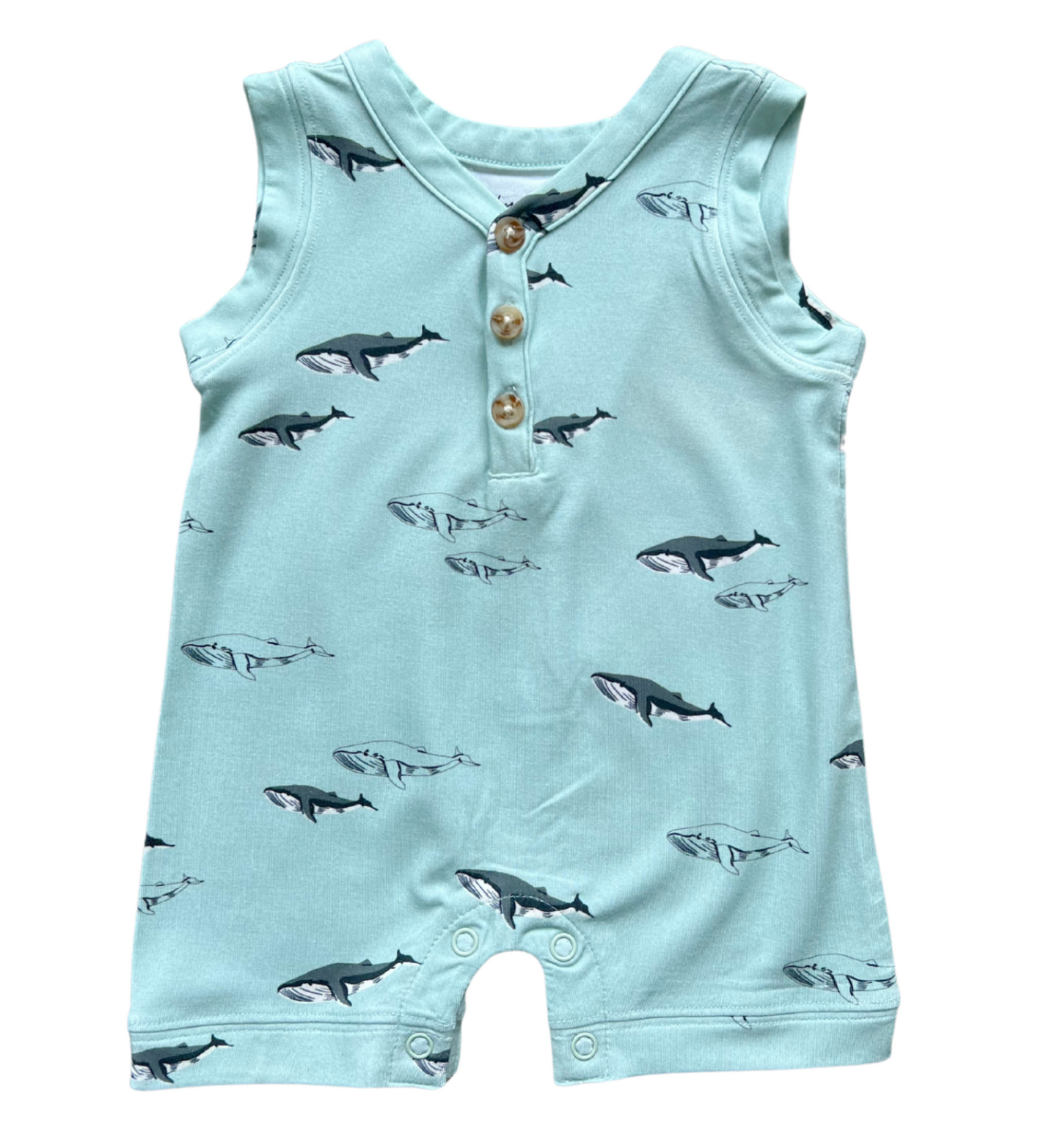Babysprouts - oceanic whales romper