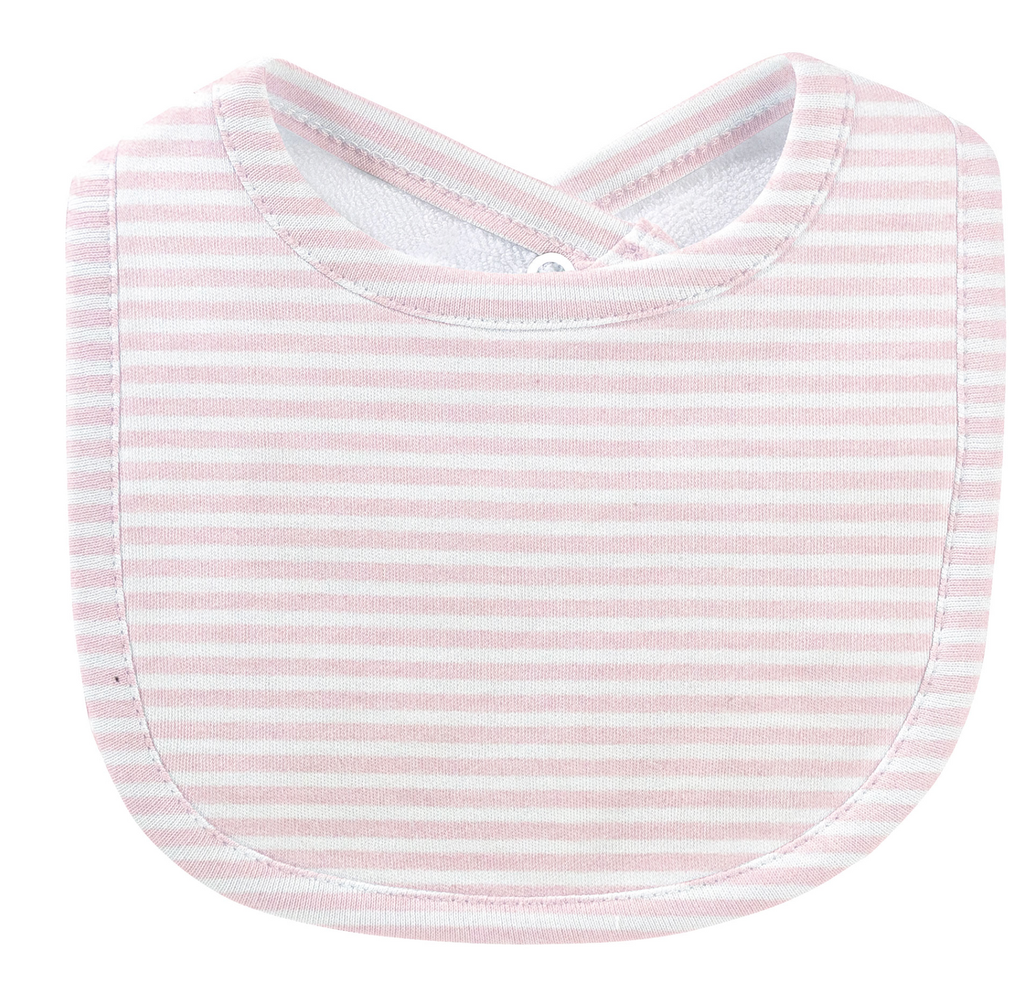Baby Club Chic - Pink Stripes Printed Bib