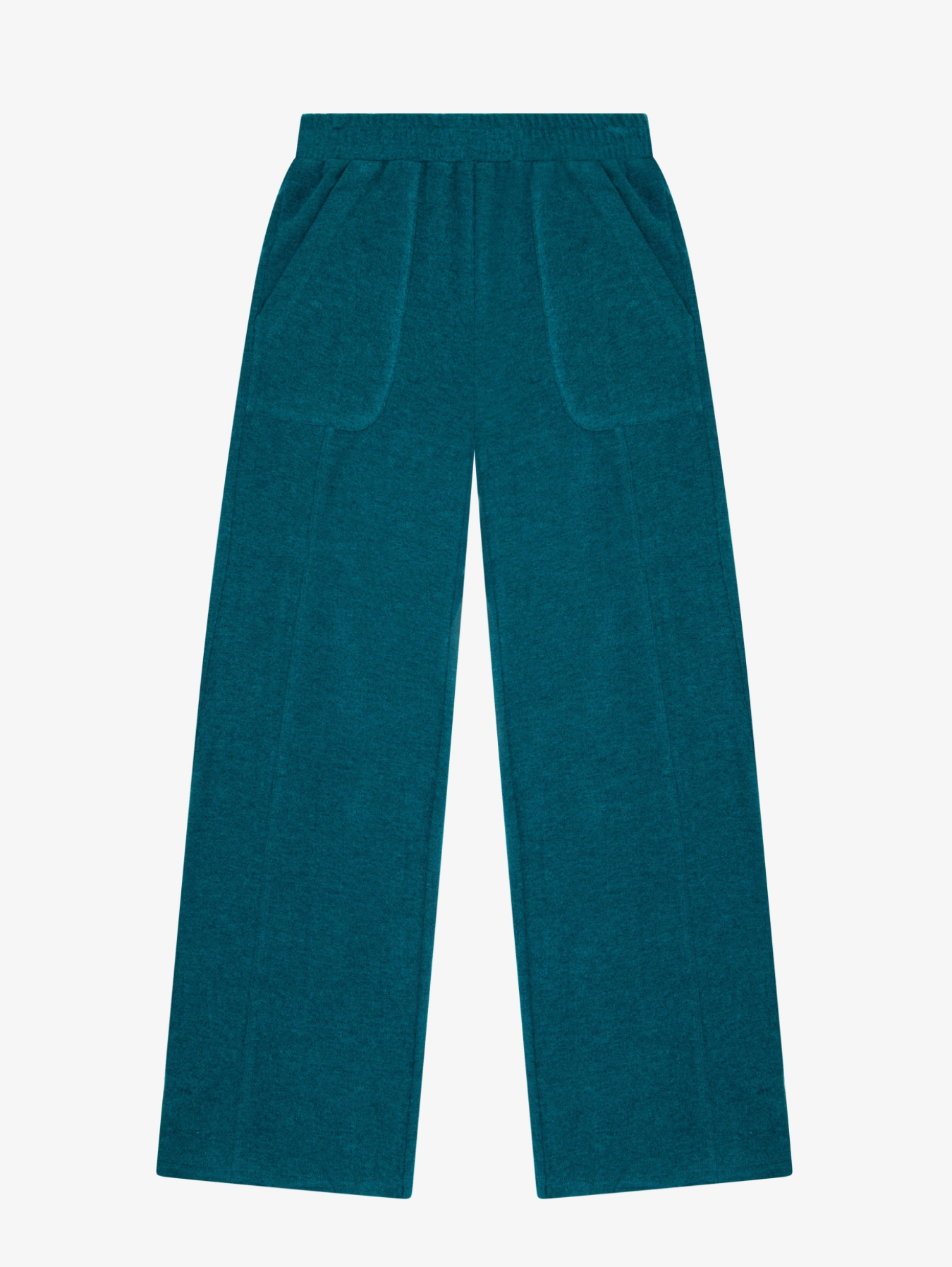 HT Teal Hacci Jersey Wide Leg Pocket Pants
