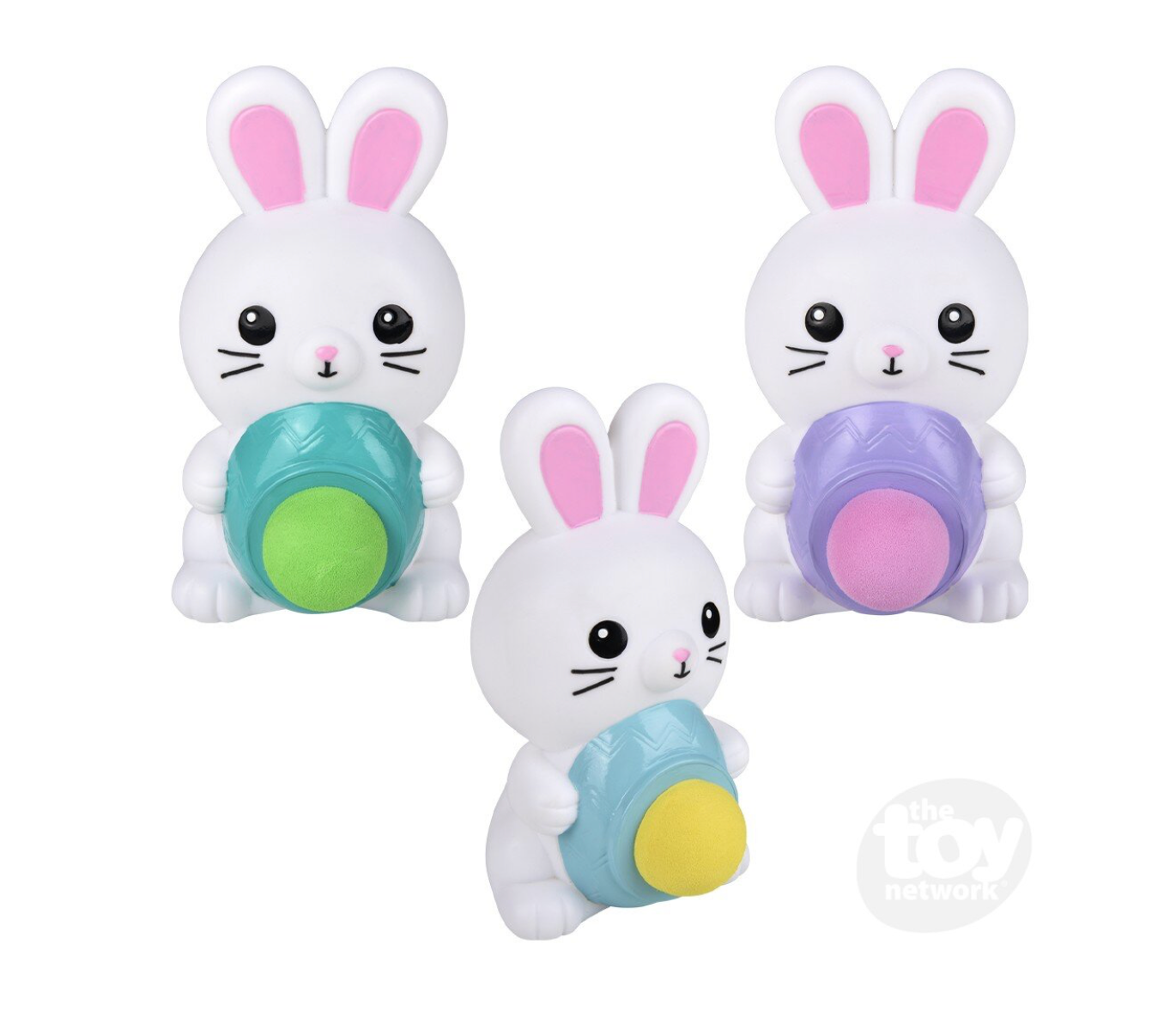 Bunny Foam Ball Blaster by The Toy Network, 5.33-inch toy with bunny design and foam balls for safe play.