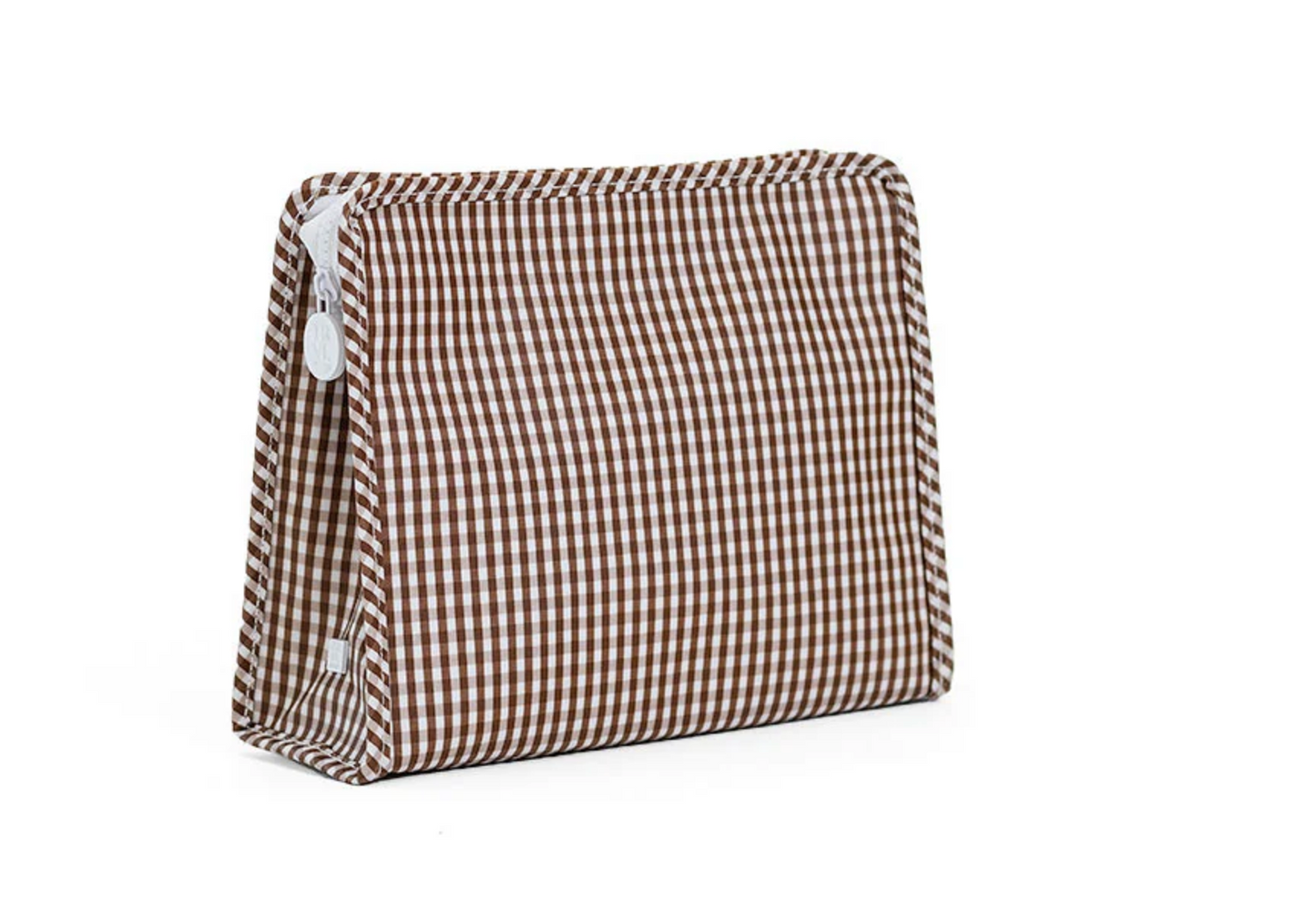 TRVL Design Roadie Large Zip Pouch featuring a spacious fabric storage bag with a zip closure and stylish design.