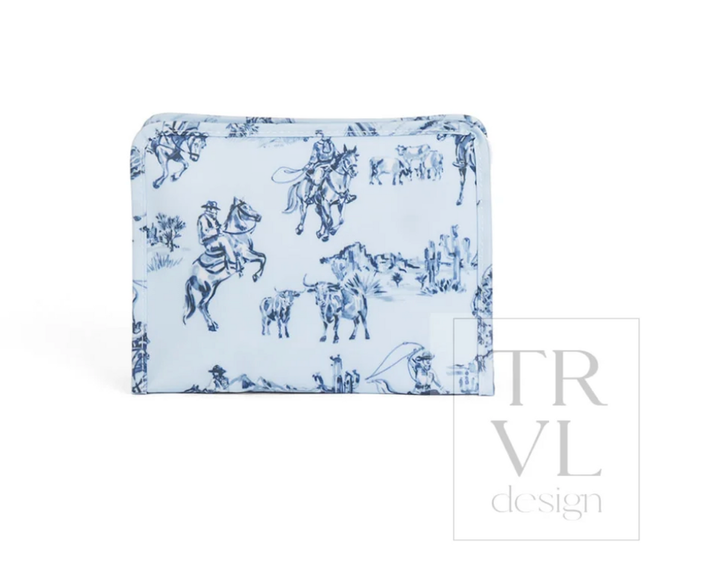 TRVL Designs Roadie Medium Zip Pouch, featuring a compact fabric design with a zipper closure, suitable for travel and organization.