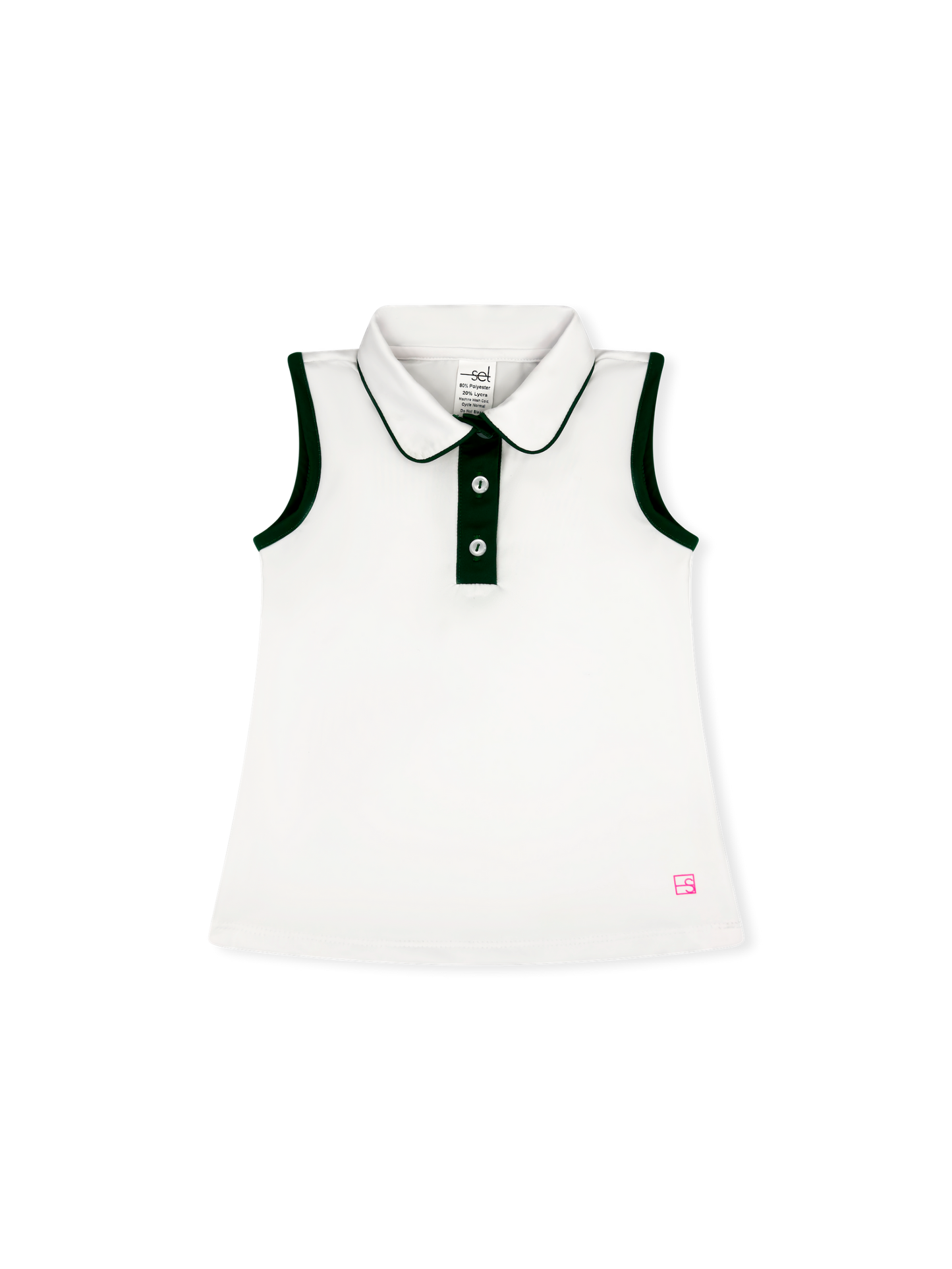 Set Athletics - Gabby Tank - Pure Coconut, Augusta Green