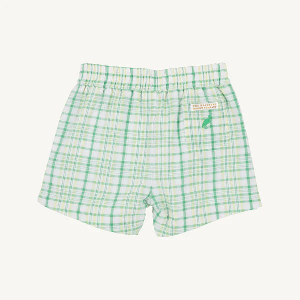 Gibson Island Green and Lake Worth Yellow Sheffield Shorts - Seersucker