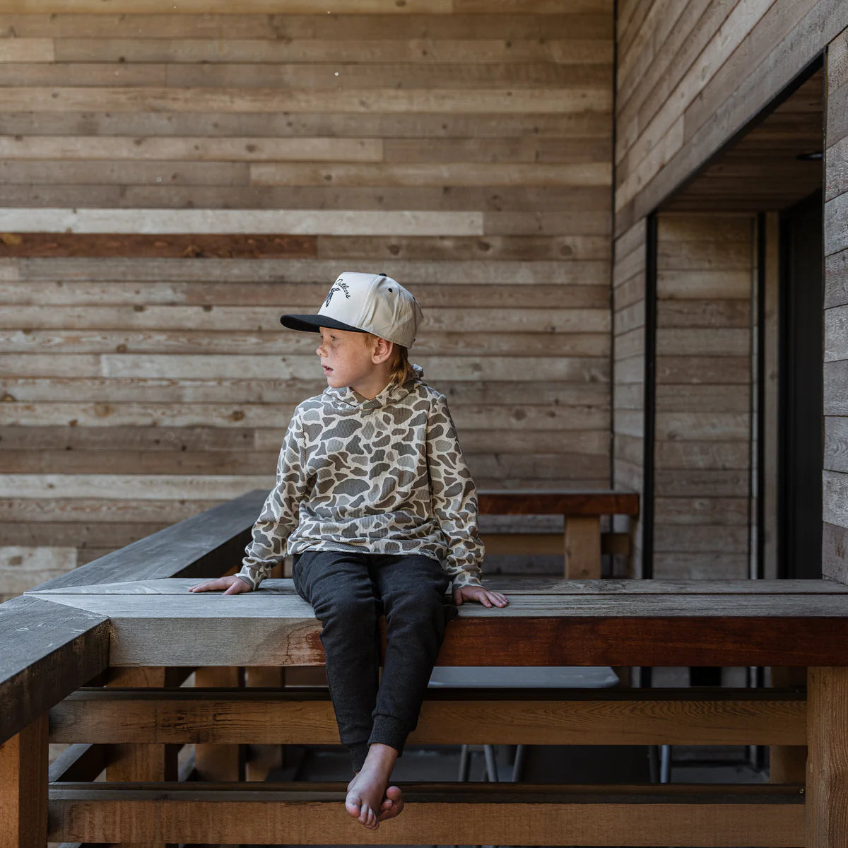 Classic Deer Camo Thermal Hoodie