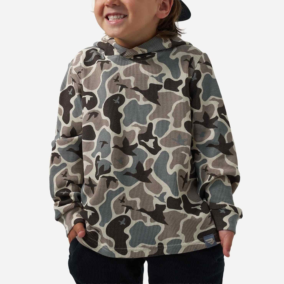 Youth Mallard Mayhem Camo Thermal Hoodie