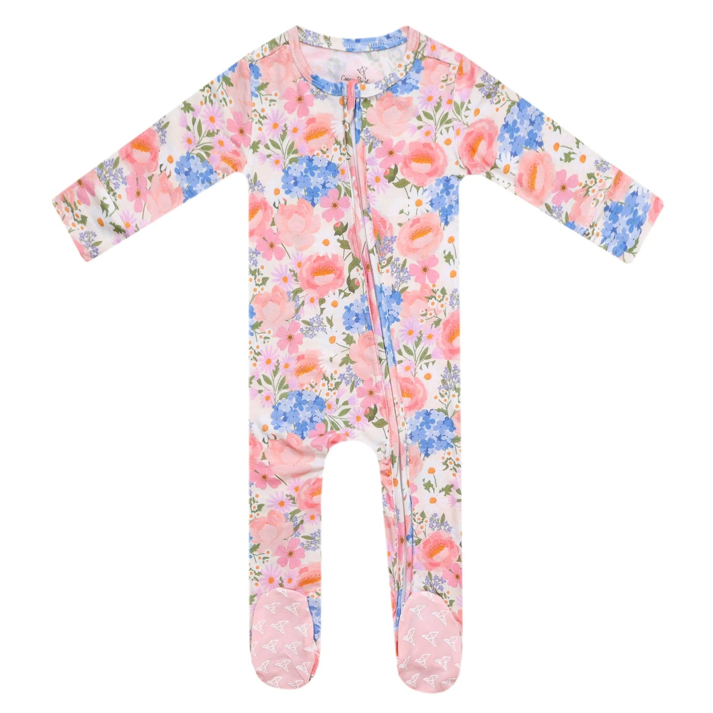 Penelope Bamboo Zip Up Footie