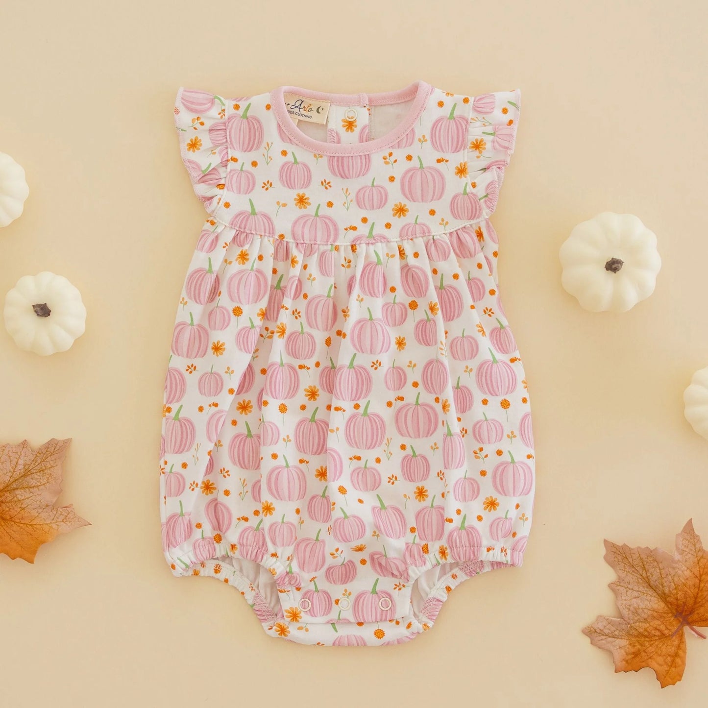 Autumn Blooms Pink Flutters Bubble