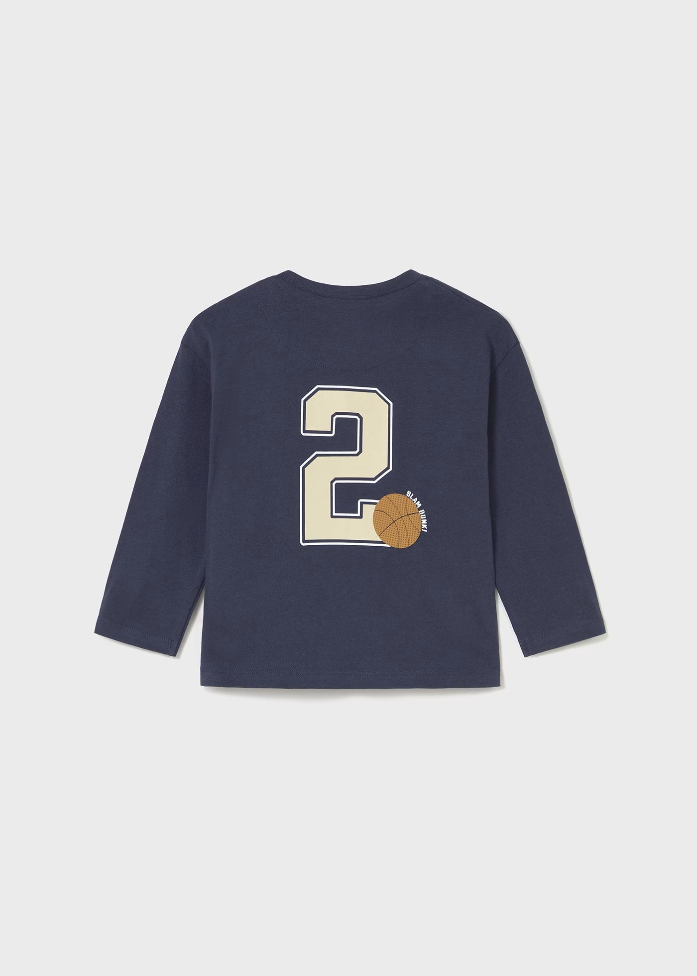 Navy Baby Basketball Tee