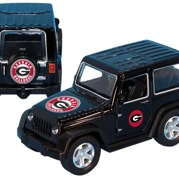 Georgia Bulldogs Toy Truck Atv Pull Back Blk 12Dp