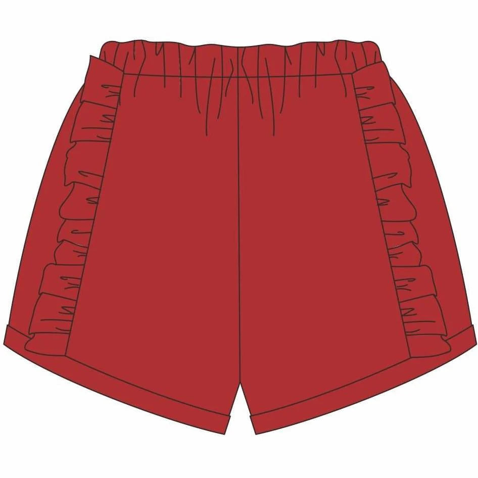Jellybean - Red Ruffle Shorts