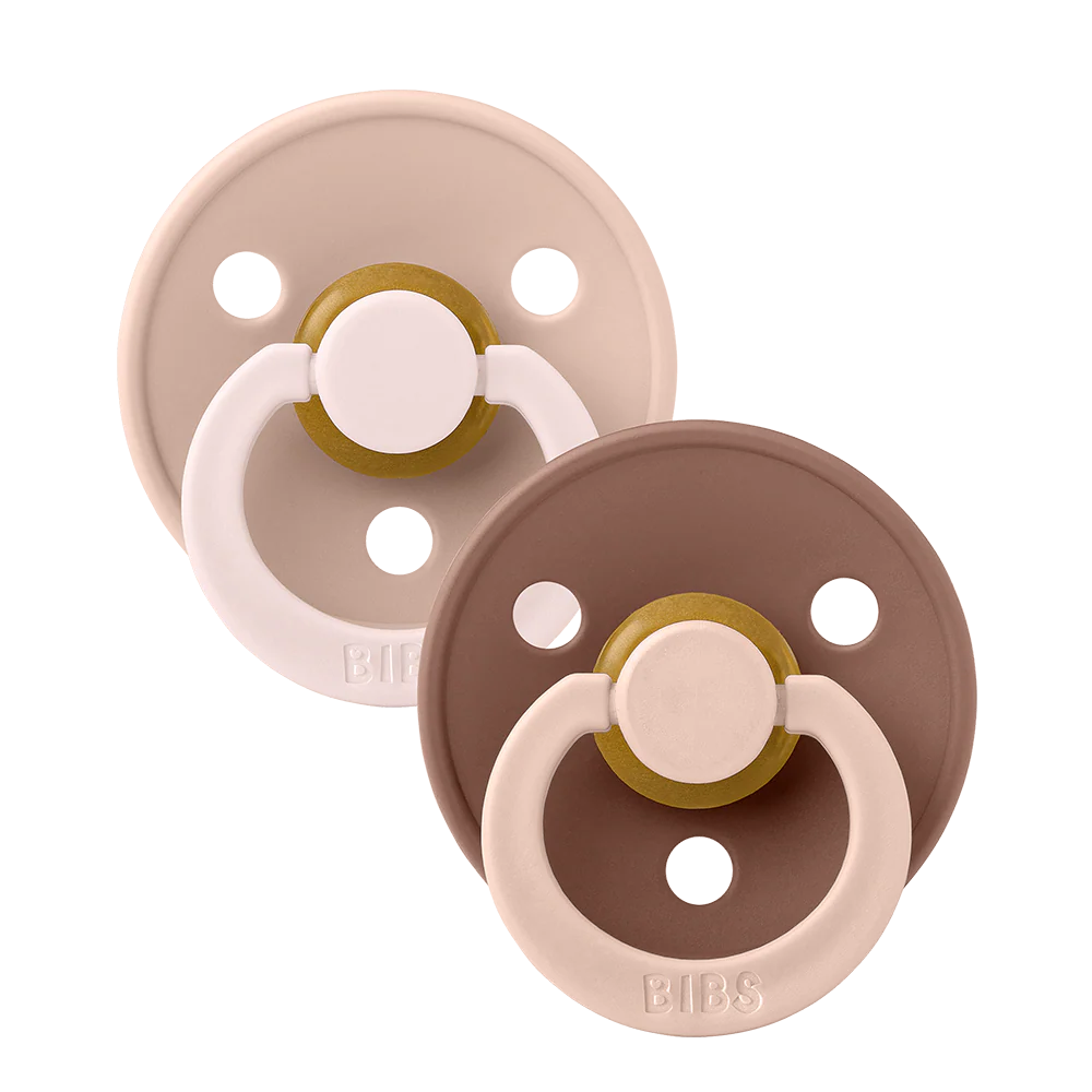BIBS Pacifier - 2 Pack - Fusion Latex - Woodchuck/Blush