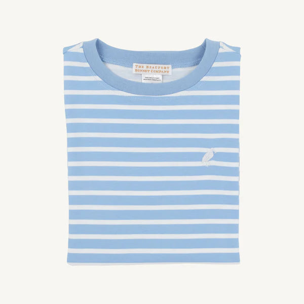 The Beaufort Bonnet Company - Sarasota Sky Stripe Carter Crewneck