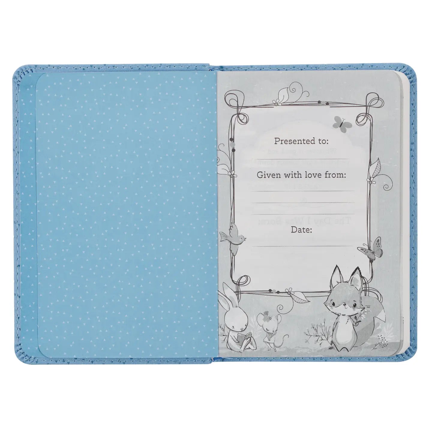 Blue Bible Nlt Infant New Testament Faux Leather