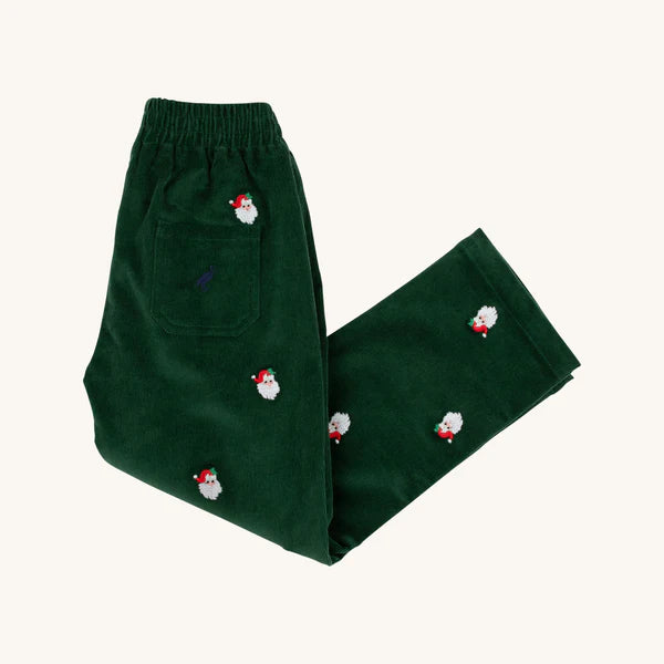 Grier Green Santa Critter Sheffield Pants - Corduroy