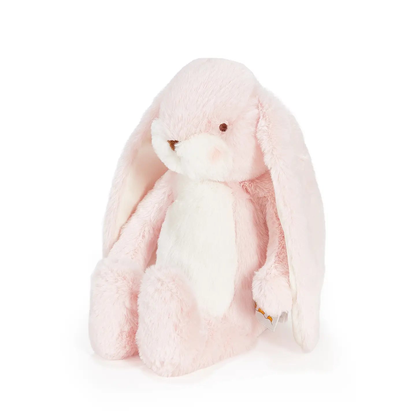 Pink Little 12-inch Nibble Bunny plush toy from Bunnies By the Bay, featuring soft fabric and adorable bunny design.