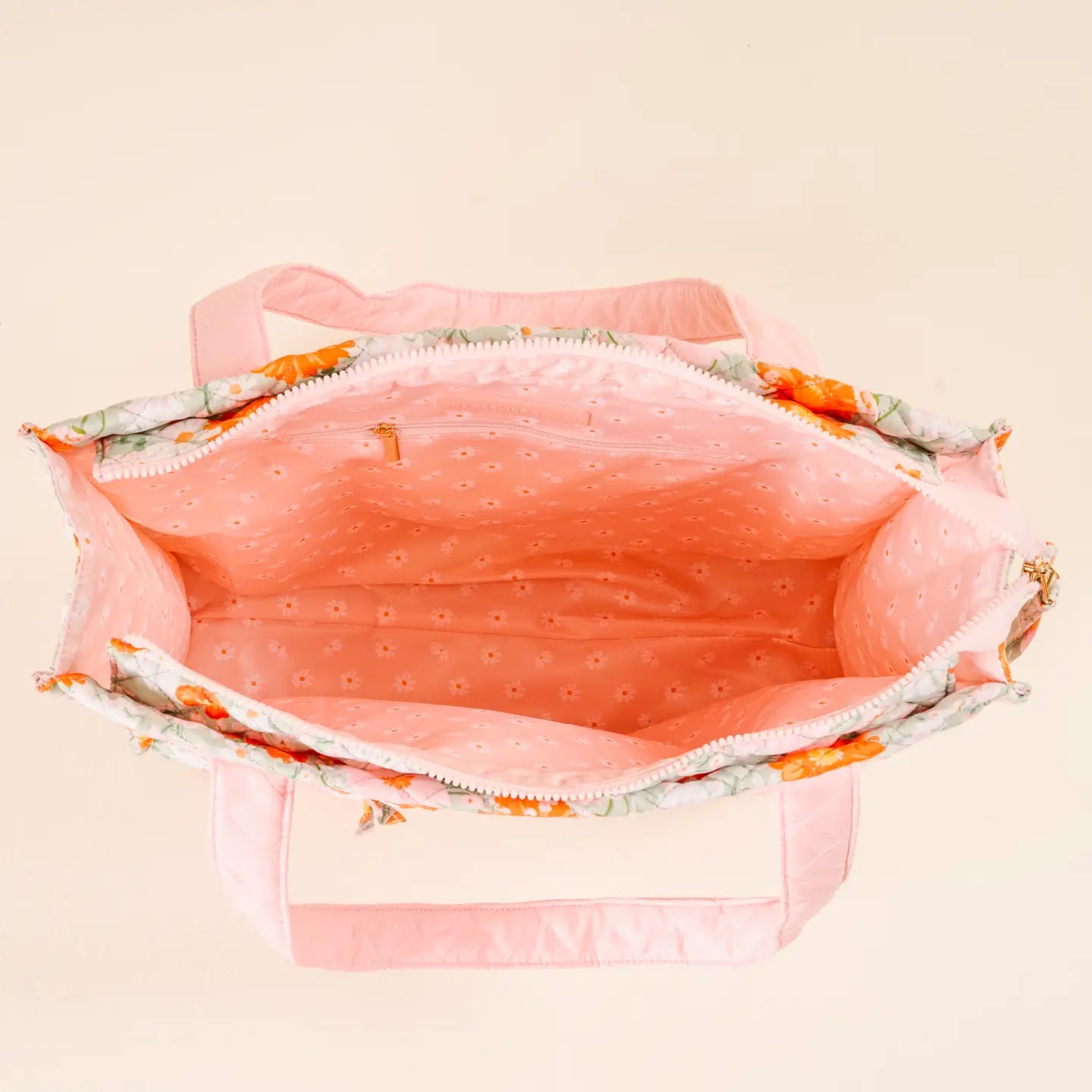 The Darling Effect - The Everyday Quilted Tote Bag-Bouquet Beauty Sage